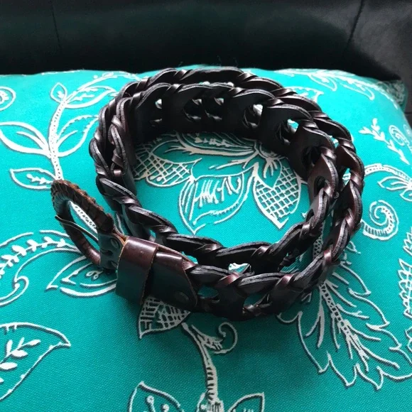 Lether belt, new size 8 brown red, very nice 🌷 - Picture 4 of 7